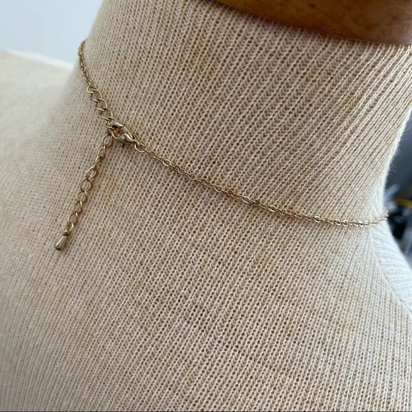 Aurora Borealis Rhinestone Bow Necklace - Picture 9 of 9